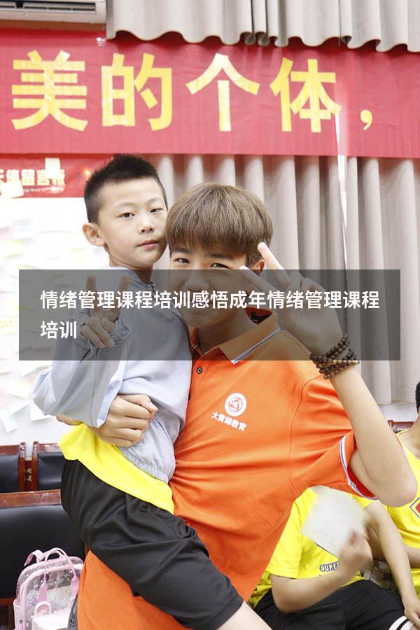 情绪管理课程培训感悟（成年情绪管理课程培训）