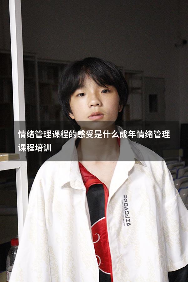 情绪管理课程的感受是什么（成年情绪管理课程培训）