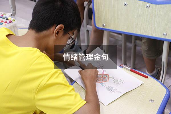情绪管理金句