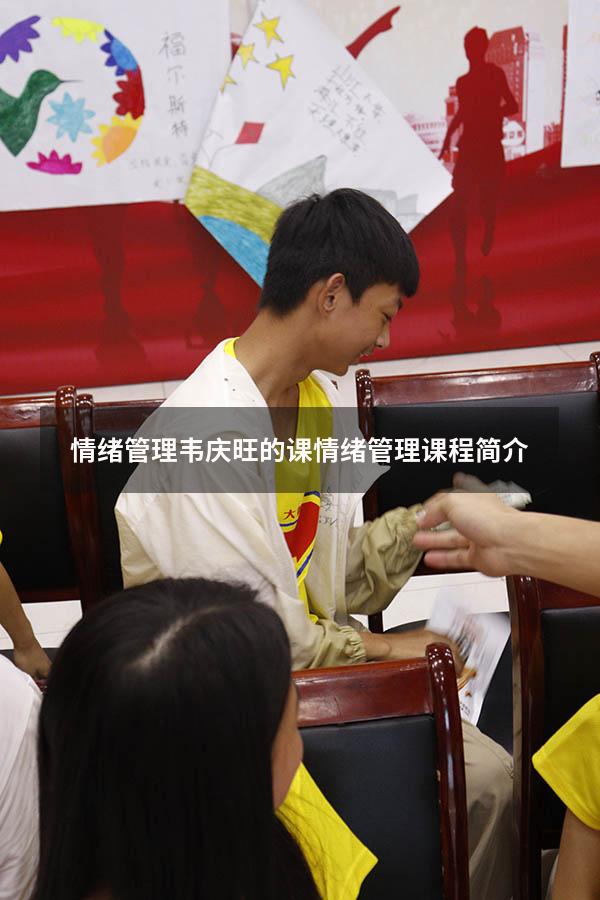 情绪管理韦庆旺的课（情绪管理课程简介）