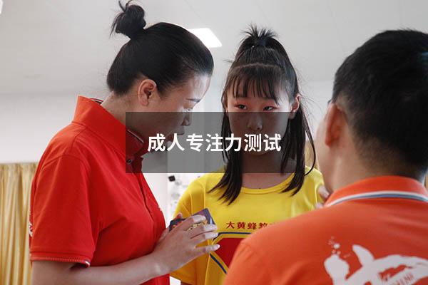 成人专注力测试