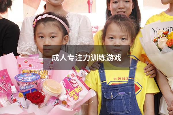 成人专注力训练游戏