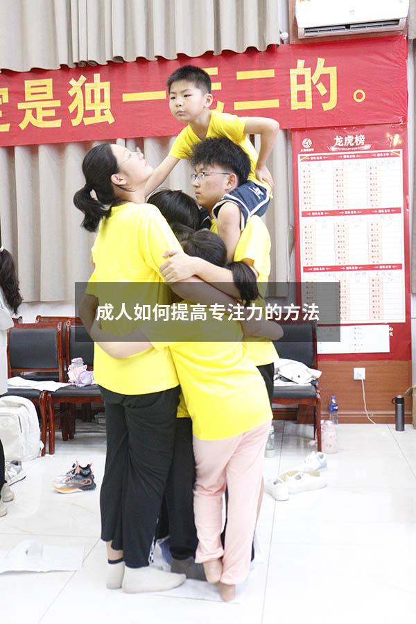 成人如何提高专注力的方法