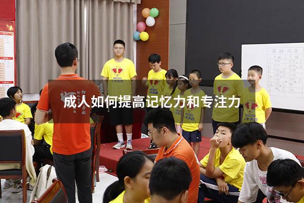 成人如何提高记忆力和专注力