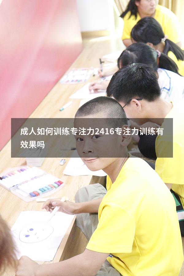 成人如何训练专注力2416（专注力训练有效果吗）