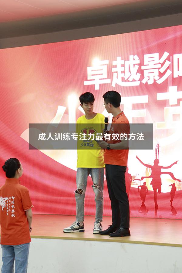 成人训练专注力最有效的方法