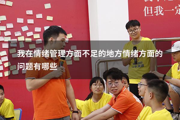 我在情绪管理方面不足的地方（情绪方面的问题有哪些）