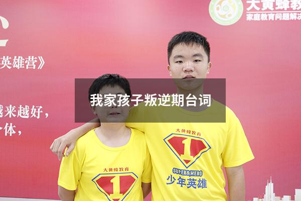 我家孩子叛逆期台词