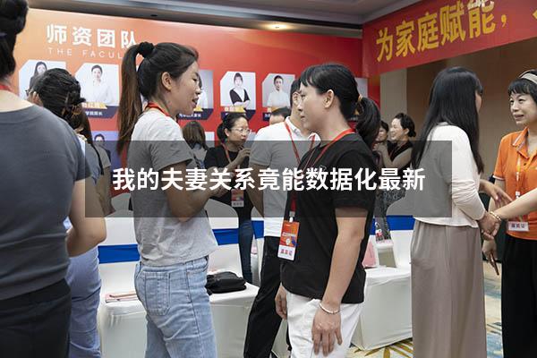 我的夫妻关系竟能数据化最新