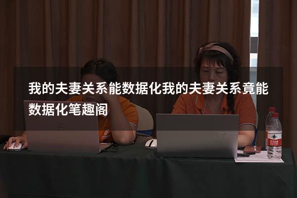 我的夫妻关系能数据化（我的夫妻关系竟能数据化笔趣阁）