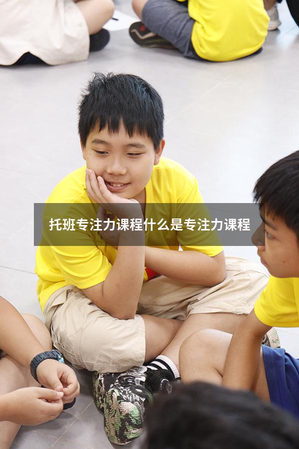 托班专注力课程（什么是专注力课程）