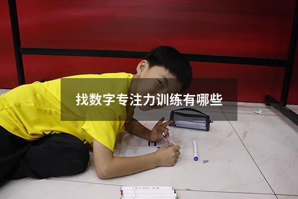 找数字专注力训练有哪些