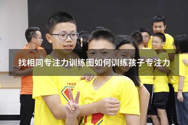 找相同专注力训练图（如何训练孩子专注力）