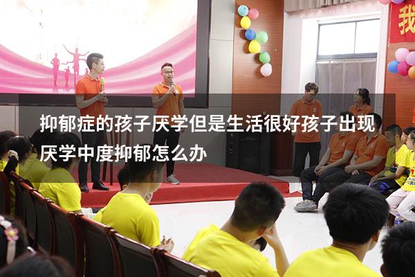 抑郁症的孩子厌学但是生活很好（孩子出现厌学,中度抑郁怎么办）