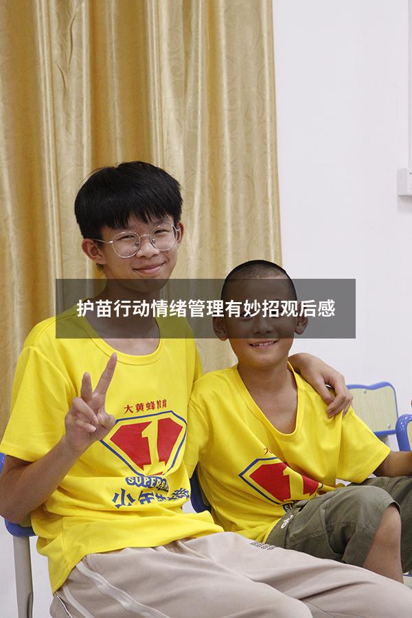护苗行动情绪管理有妙招观后感