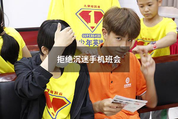 拒绝沉迷手机班会（预防小学生沉迷网络主题班会）