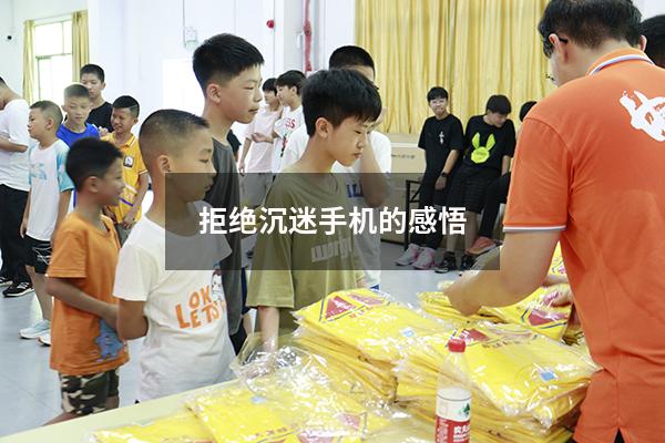 拒绝沉迷手机的感悟