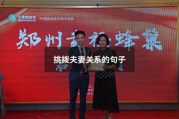 挑拨夫妻关系的句子