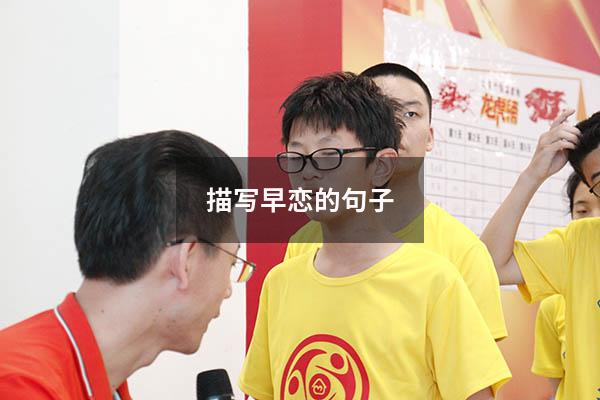 描写早恋的句子