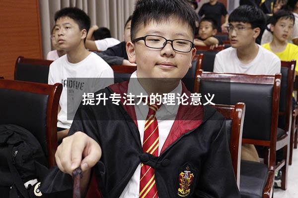 提升专注力的理论意义