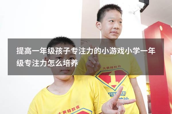 提高一年级孩子专注力的小游戏（小学一年级专注力怎么培养）