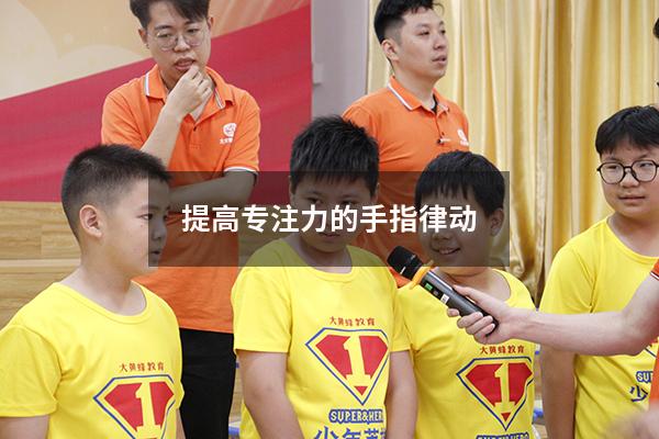 提高专注力的手指律动