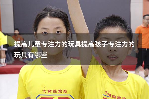 提高儿童专注力的玩具（提高孩子专注力的玩具有哪些）