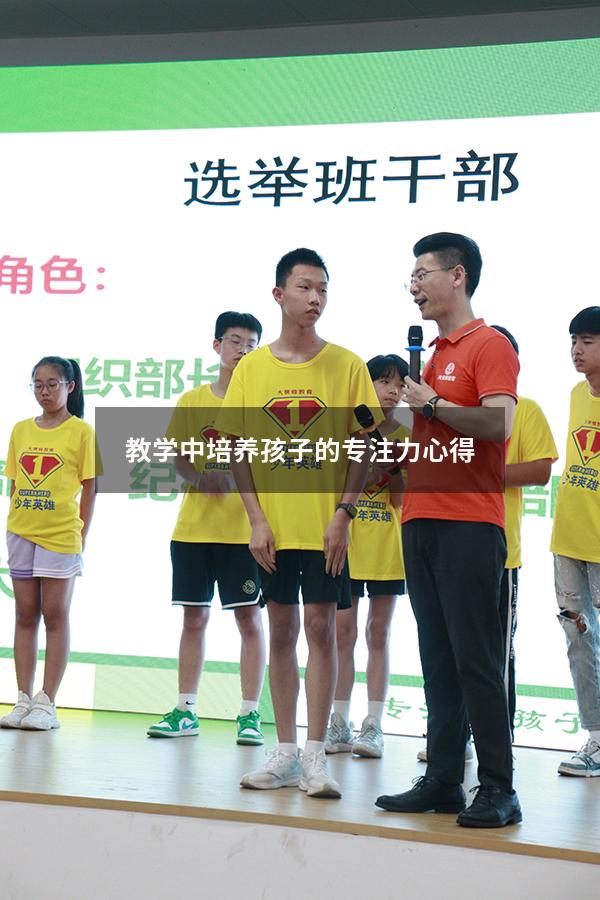 教学中培养孩子的专注力心得