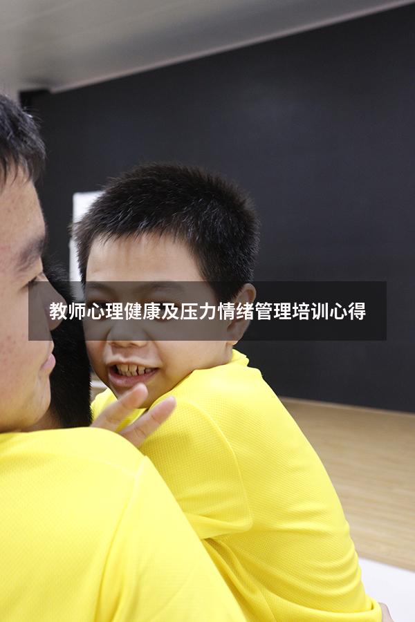 教师心理健康及压力情绪管理培训心得