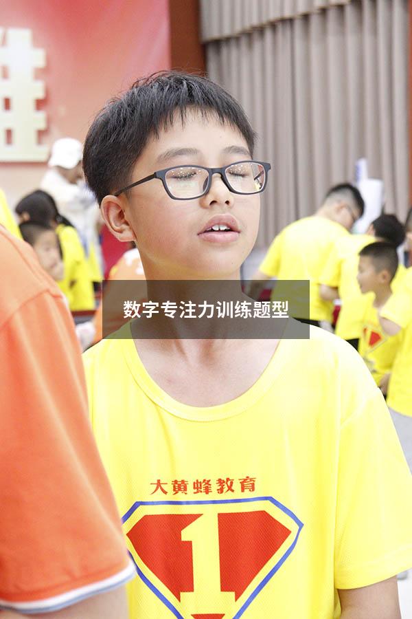 数字专注力训练题型