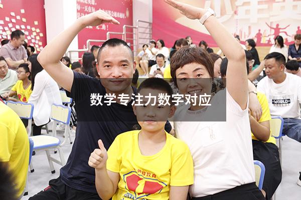 数学专注力数字对应