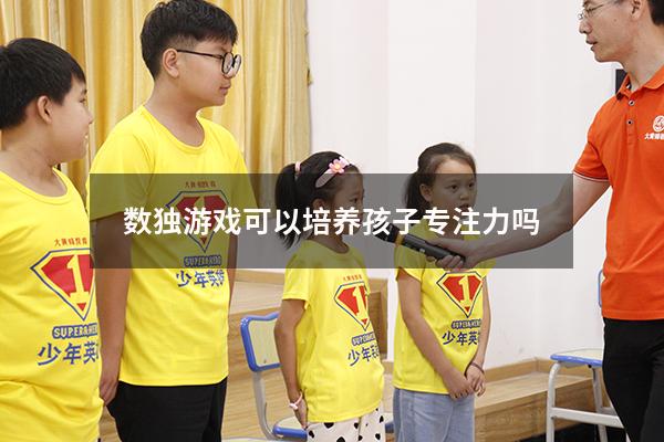 数独游戏可以培养孩子专注力吗