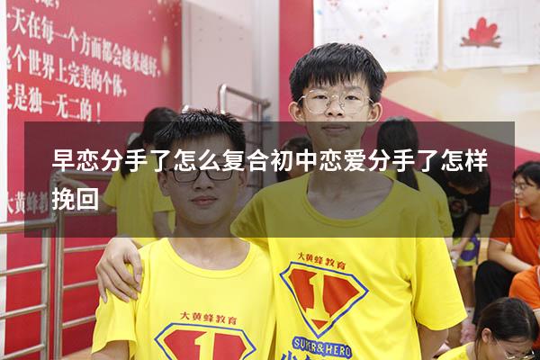 早恋分手了怎么复合（初中恋爱分手了怎样挽回）