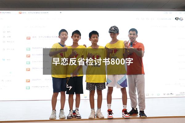 早恋反省检讨书800字