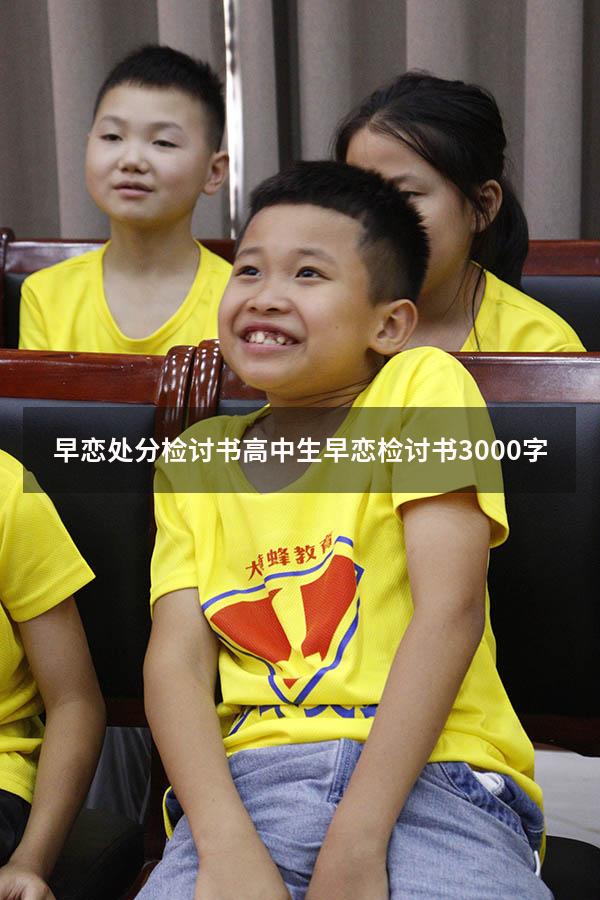 早恋处分检讨书（高中生早恋检讨书3000字）