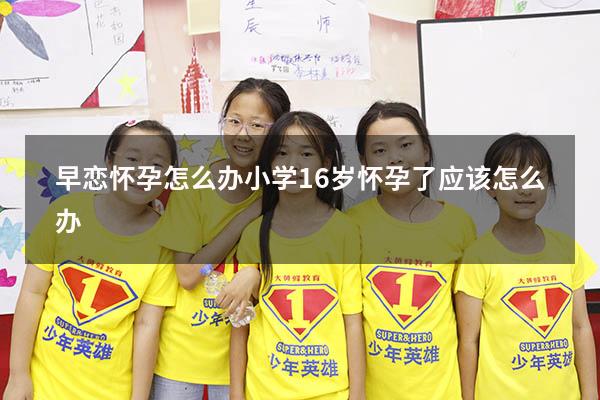早恋怀孕怎么办小学（16岁怀孕了应该怎么办）