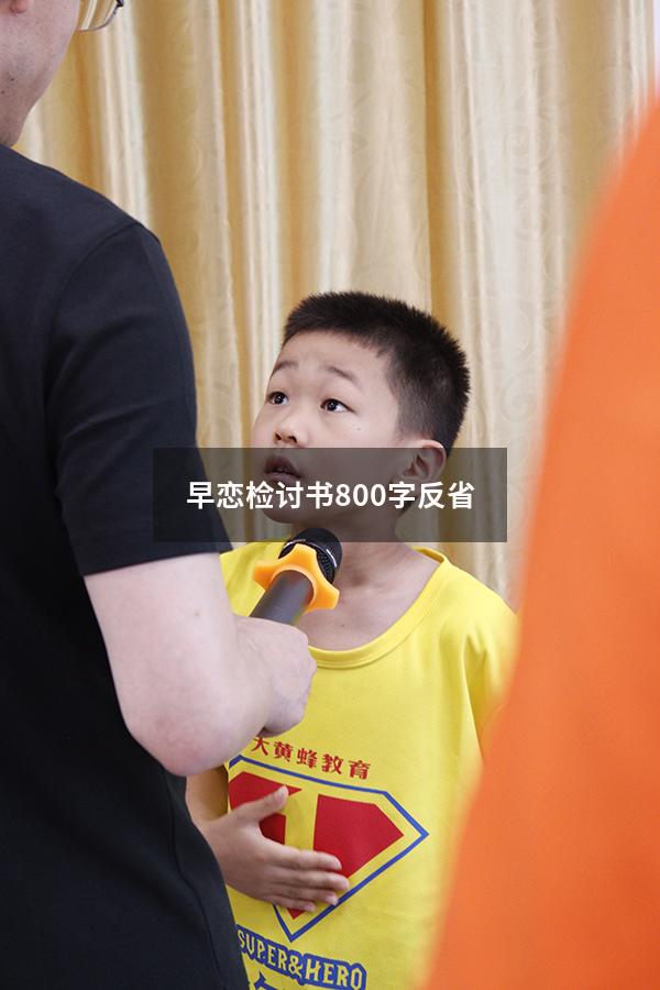 早恋检讨书800字反省