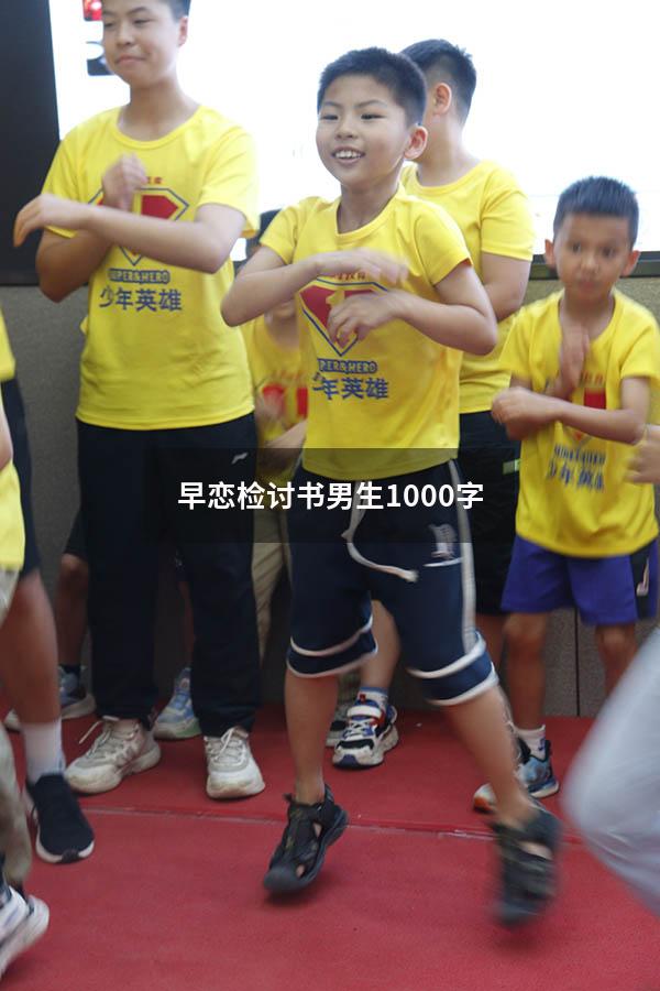 早恋检讨书男生1000字