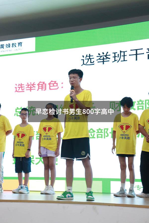 早恋检讨书男生800字高中