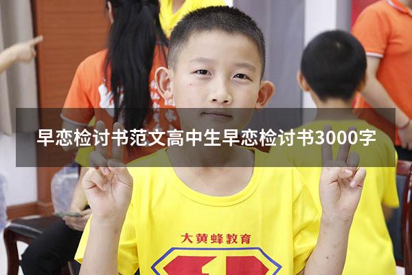 早恋检讨书范文（高中生早恋检讨书3000字）
