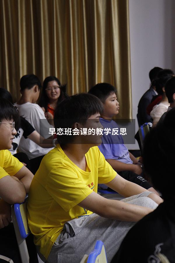 早恋班会课的教学反思
