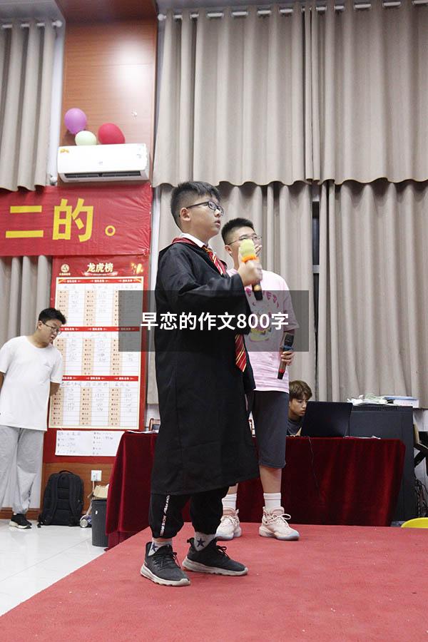 早恋的作文800字