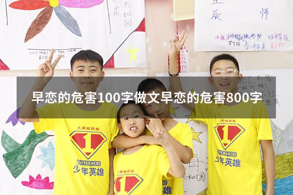 早恋的危害100字做文（早恋的危害800字）