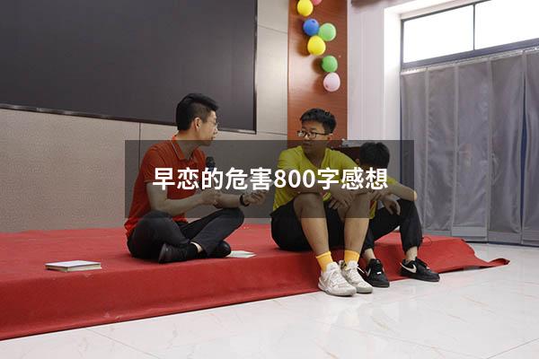 早恋的危害800字感想