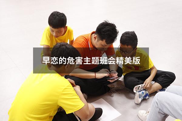早恋的危害主题班会精美版