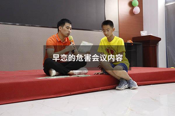 早恋的危害会议内容