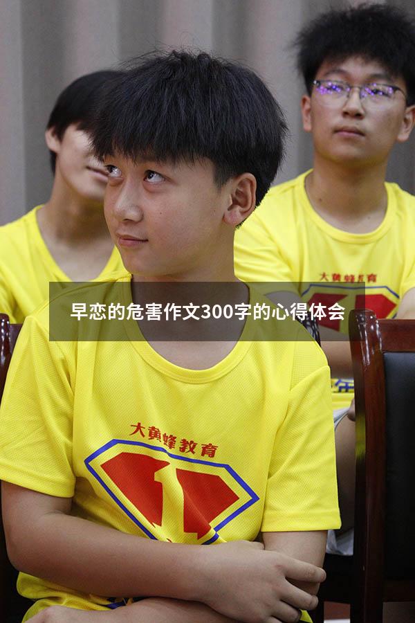 早恋的危害作文300字的心得体会