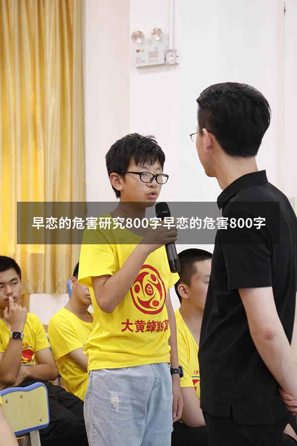 早恋的危害研究800字（早恋的危害800字）