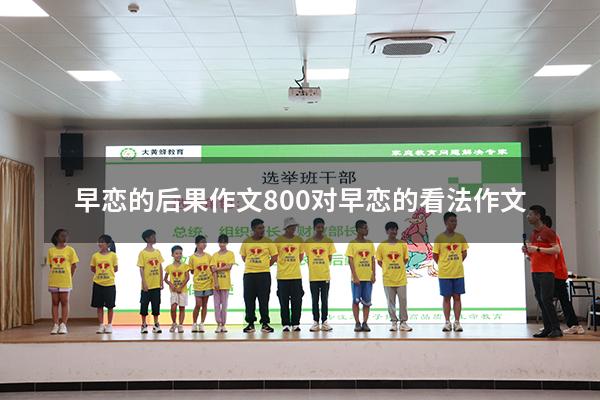 早恋的后果作文800（对早恋的看法作文600）
