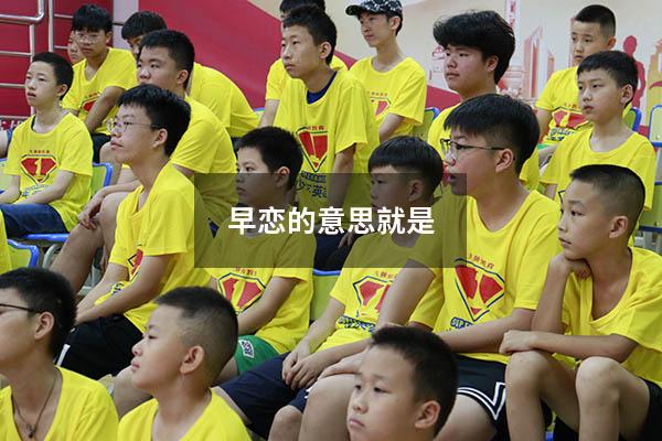 早恋的意思就是5678